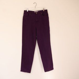 Jones New York Sport Stretch Purple Jeans
